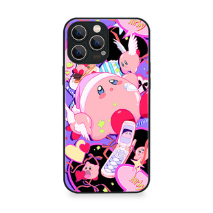 9397号列车木野春·星之卡比睡衣狂欢夜自创插画手机壳适用于苹果17Promax16Pro华为p60p70pro小米17vivooppo