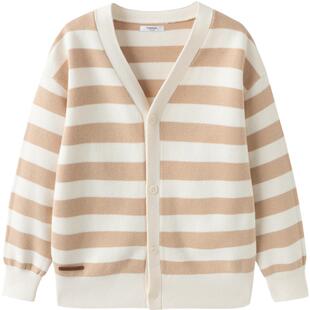 巴拉巴拉童装男童毛衣女童内搭儿童2026新款春秋装针织开衫毛衫潮