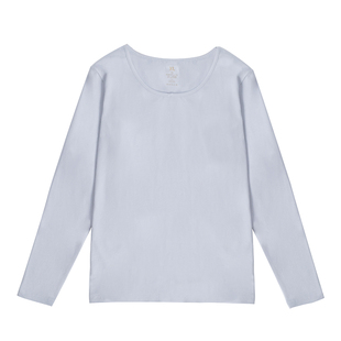 纯棉秋衣女士上衣单件薄款美体保暖内衣套装冬季棉毛衫内穿打底衫