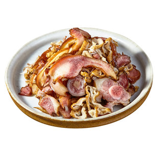 腊味一碗香200g湖南特产烟熏腊肉腊猪嘴腊猪尾腊肥肠特色小炒食材