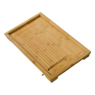 功夫茶具竹茶盘竹制茶海平板排水式茶台小号托盘简约家用长方形