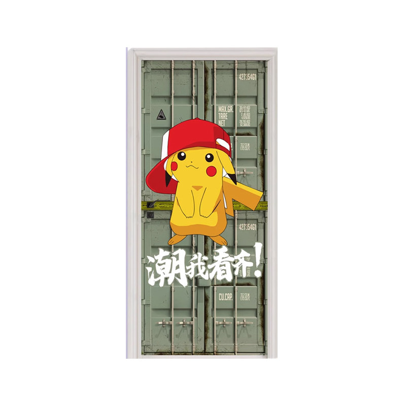 可爱儿童墙壁贴简约柜贴卡通动漫平面儿童房电梯门贴纸玻璃贴画