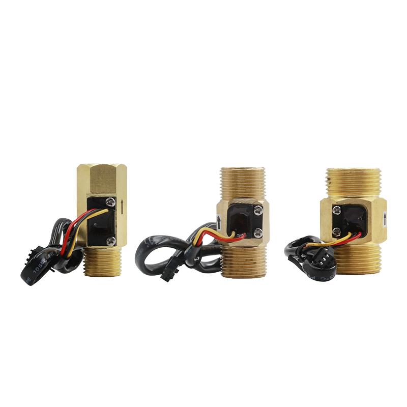 回水品牌霍尔水流传感器4分6分1寸内丝外丝热水循环系统水流开关