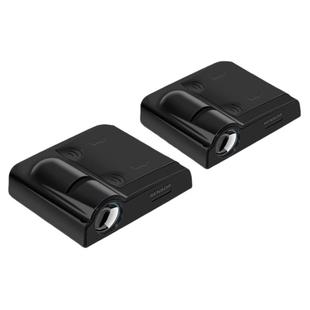 公主请上车迎宾灯车门照地灯汽车载气氛围装饰灯免接线无线投影灯