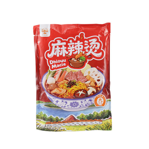 东北老式麻辣烫正宗特产黏糊麻辣烫速食自煮粗粮双色面内含11包料