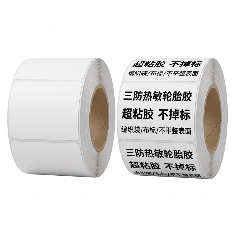 强粘镀铝轮胎胶三防热敏标签贴纸