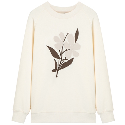 布景简约圆领宽松卫衣