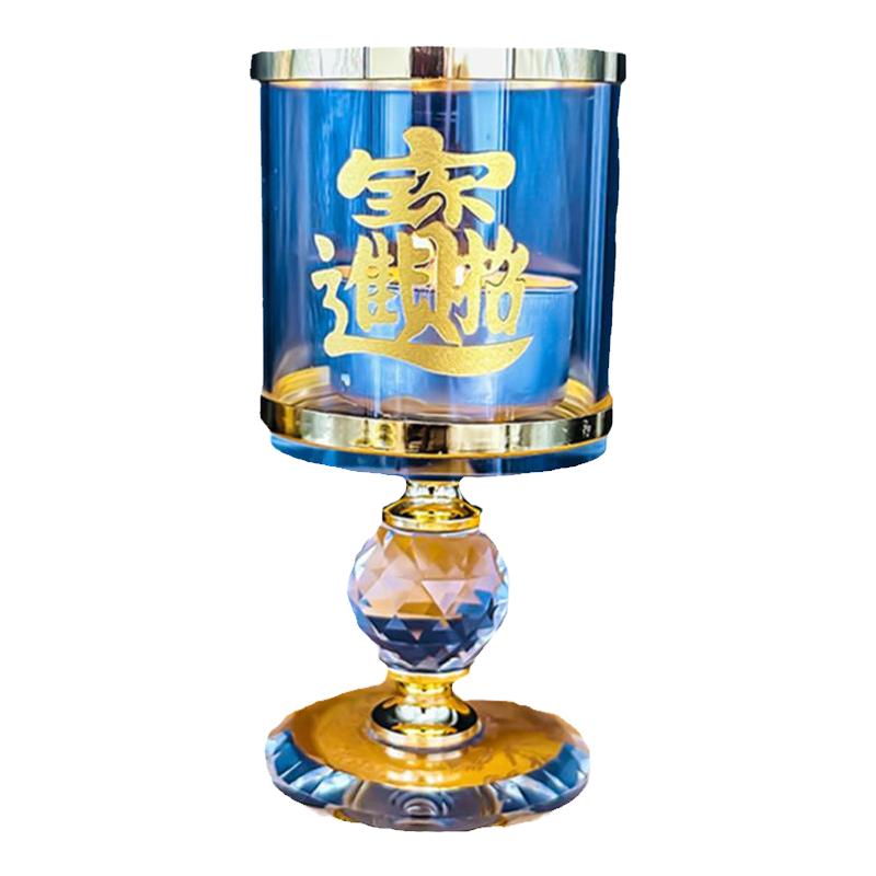 特价大号金属水晶玻璃蜡烛台 庄烛台