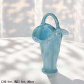 2023ins梦幻北欧小众创意陶瓷干花花瓶民宿家居客厅艺术装 饰插i.