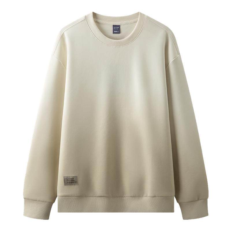 森柔|森马中国国家地理嘉绒系列卫衣男春渐变喷染小宽松圆领上衣