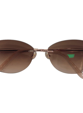 近视太阳镜蝶形散光时尚无框墨镜