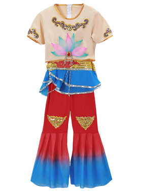 飞天乐鼓演出服敦煌舞蹈服铃鼓