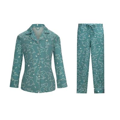 丝所宽松设计感桑蚕丝衬衫睡衣