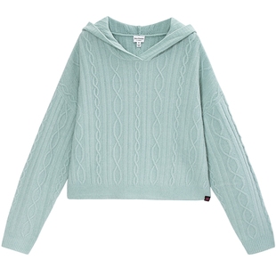 Juicy Couture【slow cleanfit系列】橘滋针织衫女毛衣