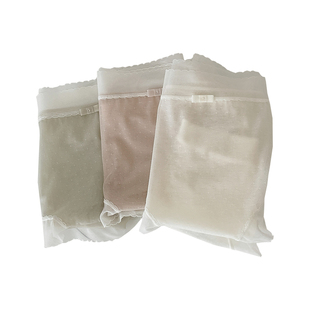 朦胧轻薄感！夏季凉爽速干蕾丝网纱内裤女中腰棉档抑菌舒适透气