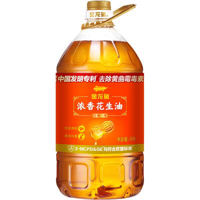 金龙鱼浓香花生油原香4L