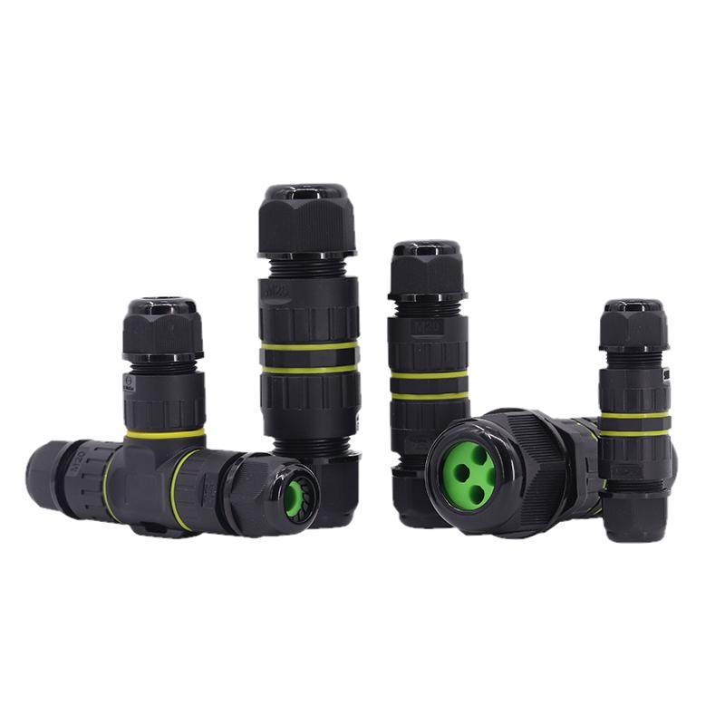 IP68电线防水连接器对接电缆接线端子T型三通户外防雨接头灯埋地