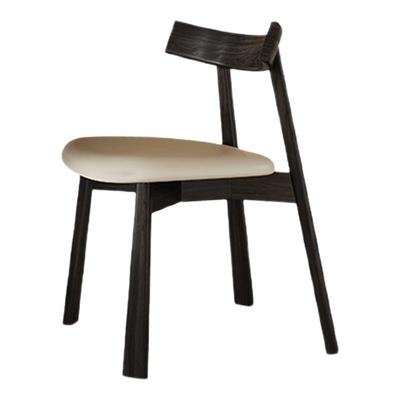 帕沙曼实木餐椅橡木软包家用靠背书桌椅现代简约餐桌椅子梳妆椅