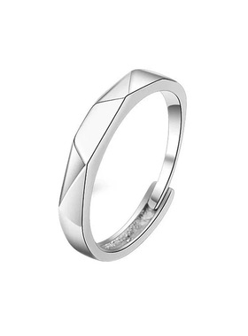 高级感一克拉仿真莫桑钻活口对戒