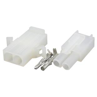 2孔连接器设备汽车接插件插簧端子公母接线器6791电缆接线接头