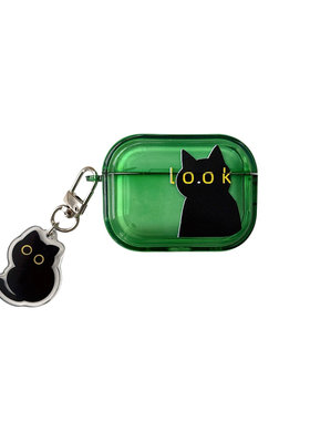 look黑猫airpods4保护套