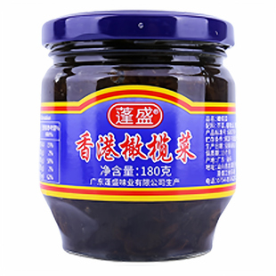 蓬盛香港橄榄菜180g瓶装潮汕特产下饭拌饭拌面酱配粥炒菜咸香适口