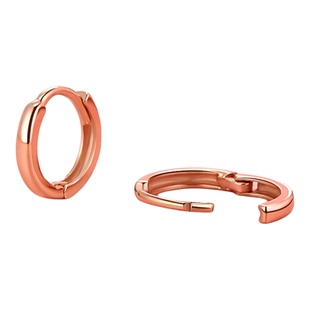 中国风18k玫瑰金光圈小耳扣 睡觉不用摘的耳钉光圈素养侧耳骨环女