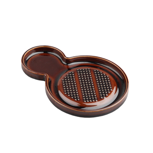 鲜，现磨现吃。日本万古烧陶瓷研磨器磨蒜泥 磨姜 磨新鲜山葵辣根