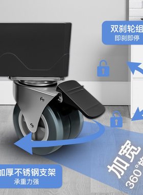 黑色洗衣机脚架底座冰箱增高调节增高不锈钢管托架洗衣机可架子架