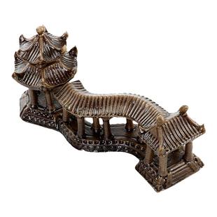 花盆装饰品小摆件凉亭上水石假山盆景造景摆件石头山石微景观山水