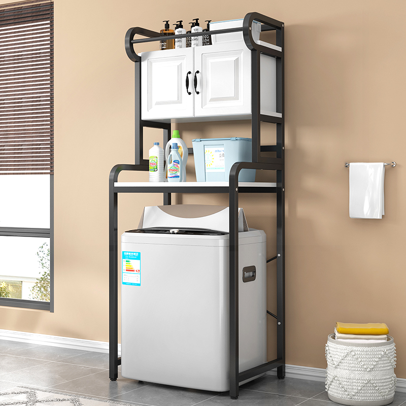 洗衣机置物架落地阳台卫生间收纳架滚筒波轮浴室架子多功能置物架