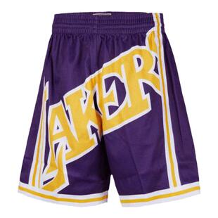 Mitchell&Ness短裤湖人队96-97赛季BigFace复古网眼运动短裤MN