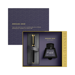 Bernard Shaw萧伯纳钢笔套装荣光系列墨水笔德国镀金笔商务男士高档定制女生专用礼物送礼品情人节教师节
