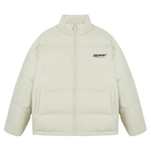 BJHG不计后果极简PU皮羽绒服男款冬季情侣美式加厚防寒羽绒外套女