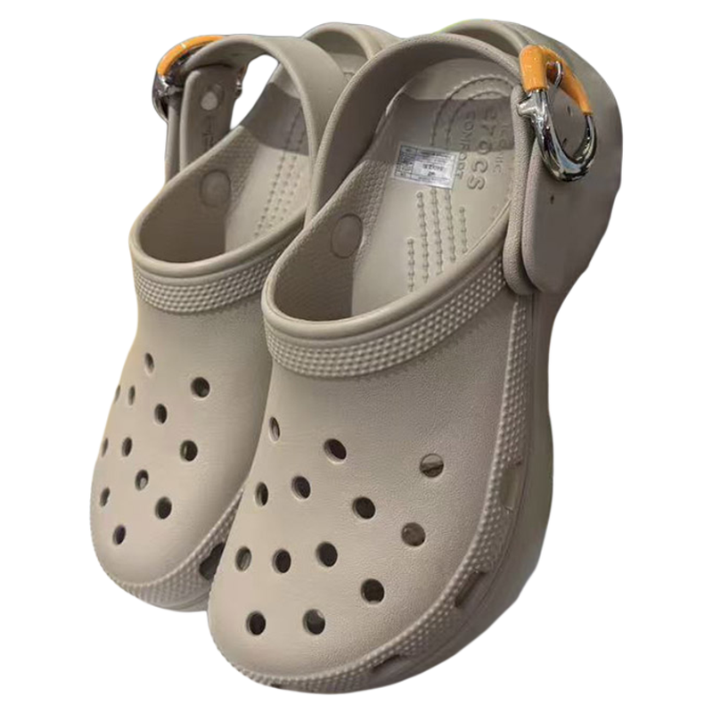 卡骆驰新款云朵彩扣Crocs洞洞鞋