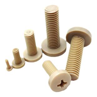 聚醚醚酮peek塑料螺丝耐高温防腐蚀圆头十字螺钉m2m3m4m5m6m8m10