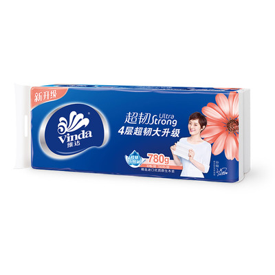 维达超韧无芯卷纸78g10卷/提