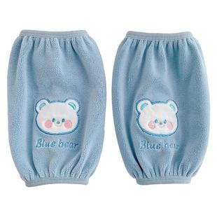 儿童袖套冬季新款可爱女童防污保暖护袖卡通男孩防水耐脏宝宝套袖