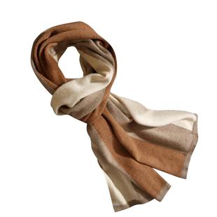 高端100%纯山羊绒围巾男士披肩秋冬季新款保暖围脖送男友生日礼物