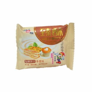 新乐福臻酥咸味千层发酵饼干香葱味松脆可口零食优选早餐宵夜代餐