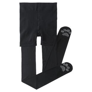 145小个子短款打底裤女秋冬加绒加厚连脚袜平板棉高腰150cm保暖裤