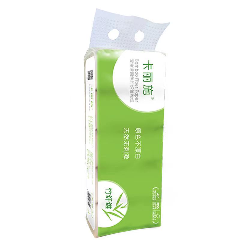 卡丽施10卷实心卷纸竹纤维卫生纸