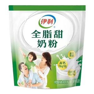 伊利全脂甜400g 家用 商用 青少年学生男女士儿童早餐高钙牛奶粉