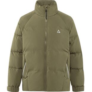 森马羽绒服男2024冬季新款户外肌理感印花外套宽松插肩袖立领潮流