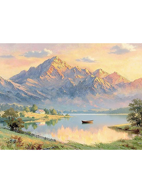 大芬村手绘聚宝盆山水油画