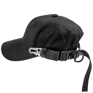 原创设计 赛博朋克 战术机能风棒球帽黑色帽子男款鸭舌帽女大头围