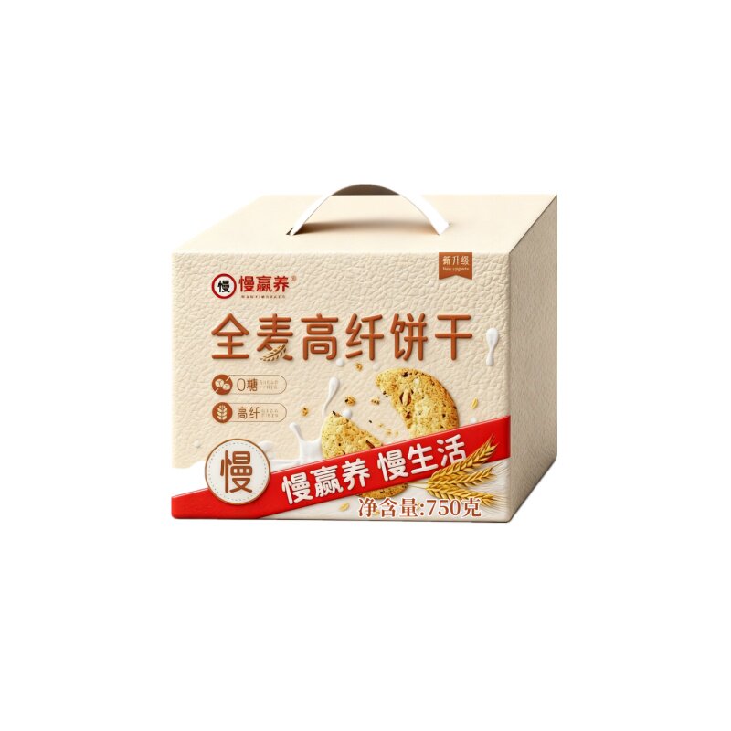 慢赢养全麦高纤饼干750克