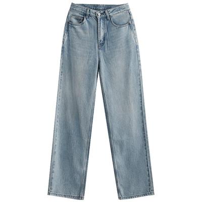 COCOBELLA复古小V腰牛仔裤