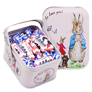 大白兔奶糖12味混合口味礼盒年货节糖果礼物零食上海送喜糖婚铁盒