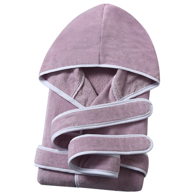 男孩宝宝带帽速干大童加厚毛巾料